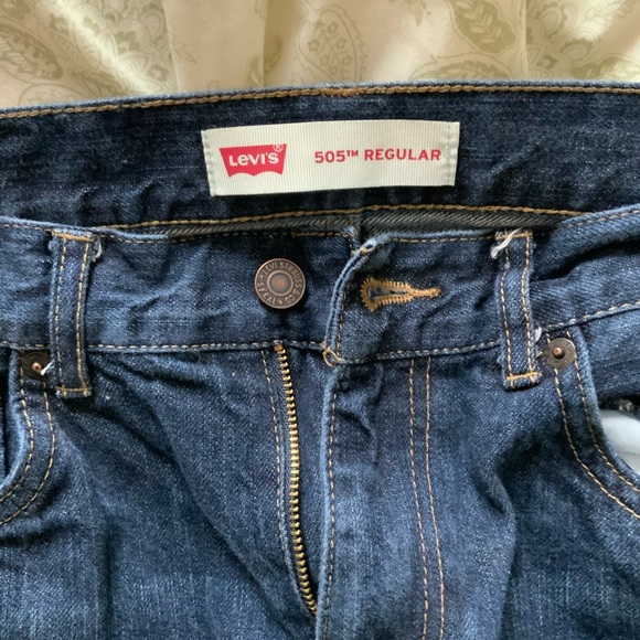 Levi’s 505 18 reg Regular Fit Dark wash jeans W29 L29 Mens - Picture 4 of 5